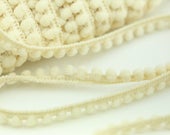 Baby Pom Pom Fringe Mini Pom Pom Trims IVORY Baby Pom Poms