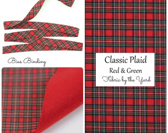 Bias Tape Felt Backed Fabric Cotton Fabric Bias Binding Classic Plaid Pepper Robert Kaufman Sevenberry Fabric Felt