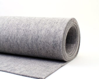 Heather Gray Thick Wool Felt | 3mm Wool Felt | 100% Wool Felt | iphone Felt | Felt ipad Case