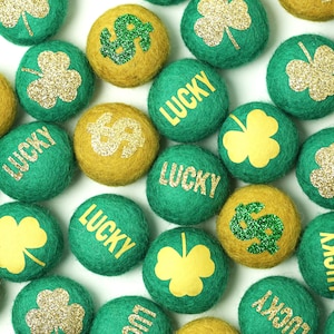St. Patrick Felt Shapes | Felt St. Patrick Shape | St. Patty Felted Shapes - 5 pieces