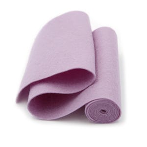 100 Percent Wool Felt Roll - Wool Felt color LILAC - 5&quot; X 36&quot; Wool Felt - Purple felt