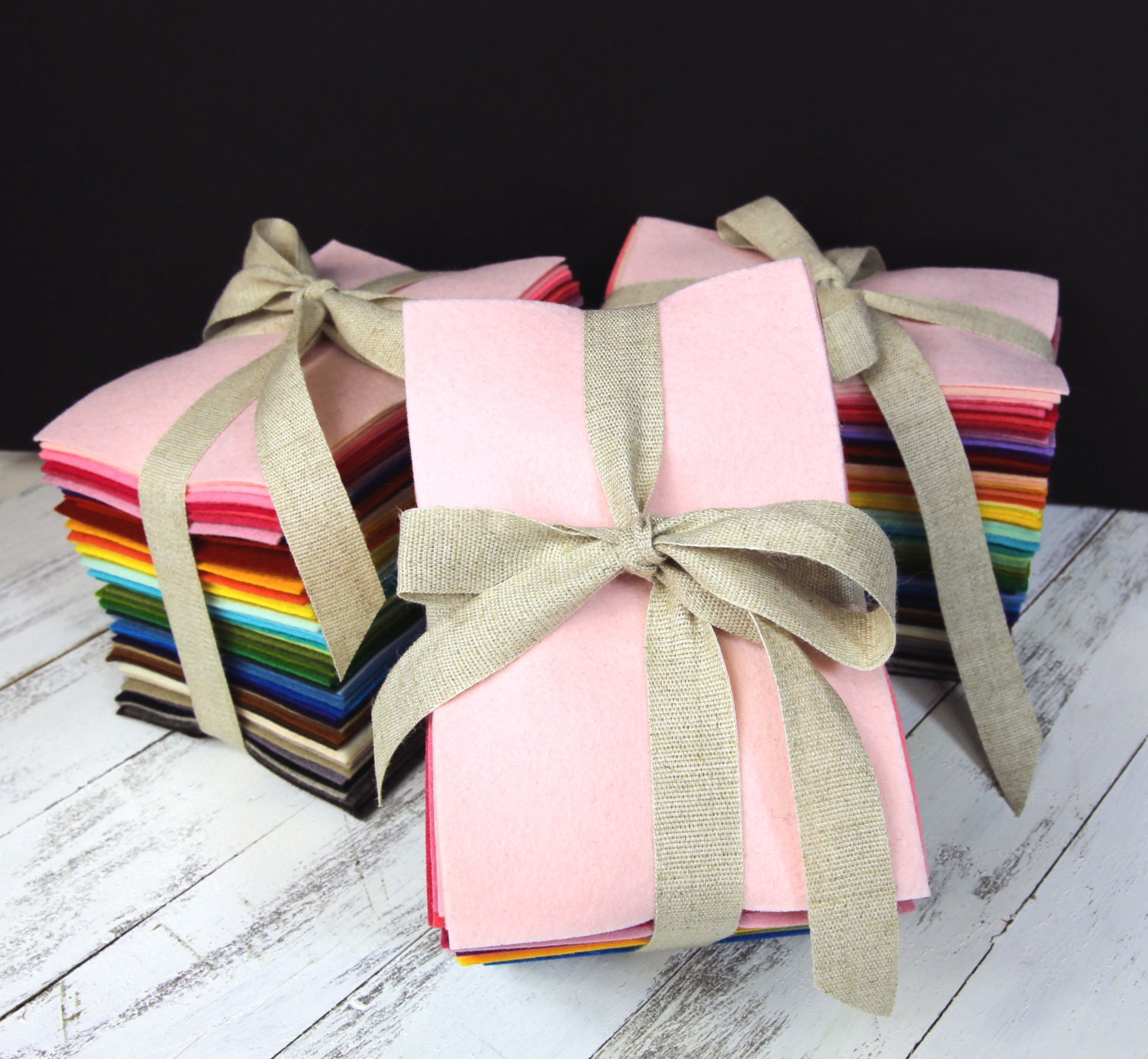 Wool Felt Variety Pack 100 Wool Felt Bundle Merino Wool Etsy