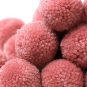 Yarn Poms -  P38 DARK ROSE Yarn Pom Pom