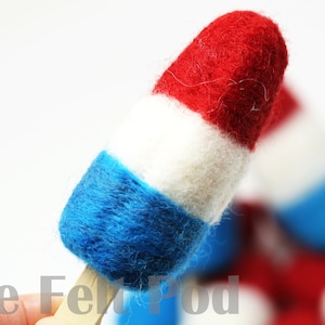 Felt Rocket Pops | Felted Rocket Pops | Felt Popsicles  | Felt Shapes