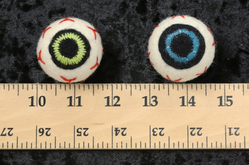 Felt Eyeballs // Halloween Eyeballs // Halloween Felt Shapes Etsy