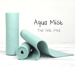 Merino Wool Felt Roll - 100% Wool Felt in color AQUA MIST - Designer Wool Felt