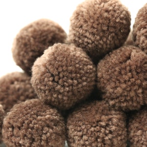 Yarn Poms -  P30 MOCHA Yarn Pom Pom