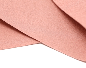 100% Wool Felt Sheet in Color ROSE MAUVE - 18" X 18" Wool Felt Sheet - Merino Wool Felt - European Wool Felt
