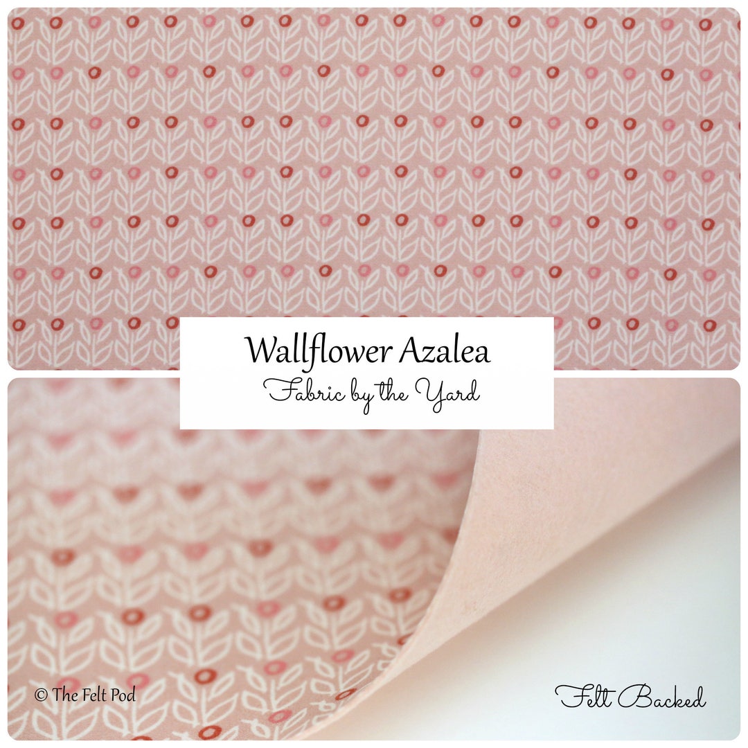 Fabric Felt // Amy Simbaldi Charleston Wallflower Azalea Art Etsy