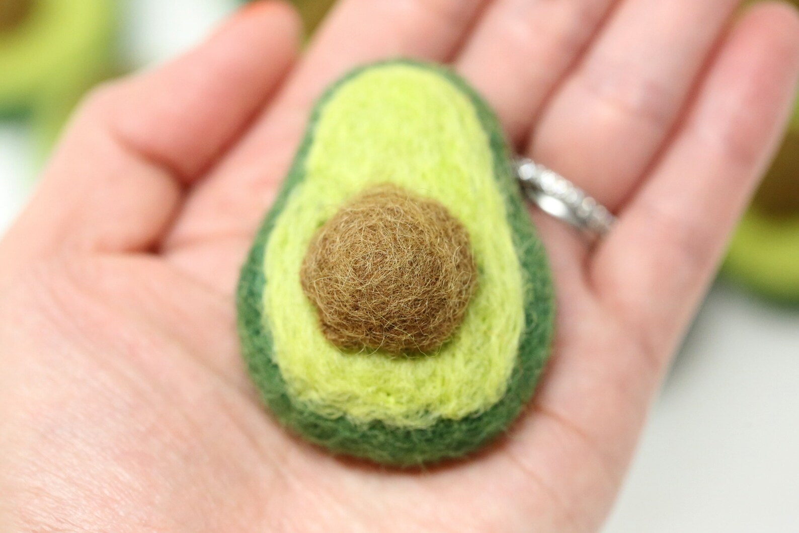 Felt Avocado Felted Avocados Felt Shapes Etsy