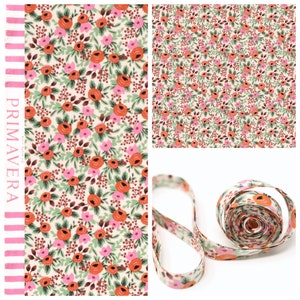 Primavera ROSA BLUSH // Rifle Paper Co // Fabric Felt // Felt Backed Fabric // Cotton Fabric