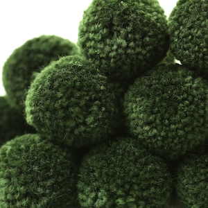 Yarn Poms -  P20 ARMY GREEN Yarn Pom Poms