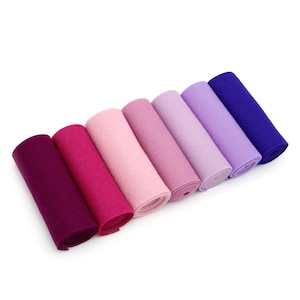 Purple Wool Felt Roll | 100 Percent Wool Felt | 5&quot; X 36&quot; Pure Wool Felt