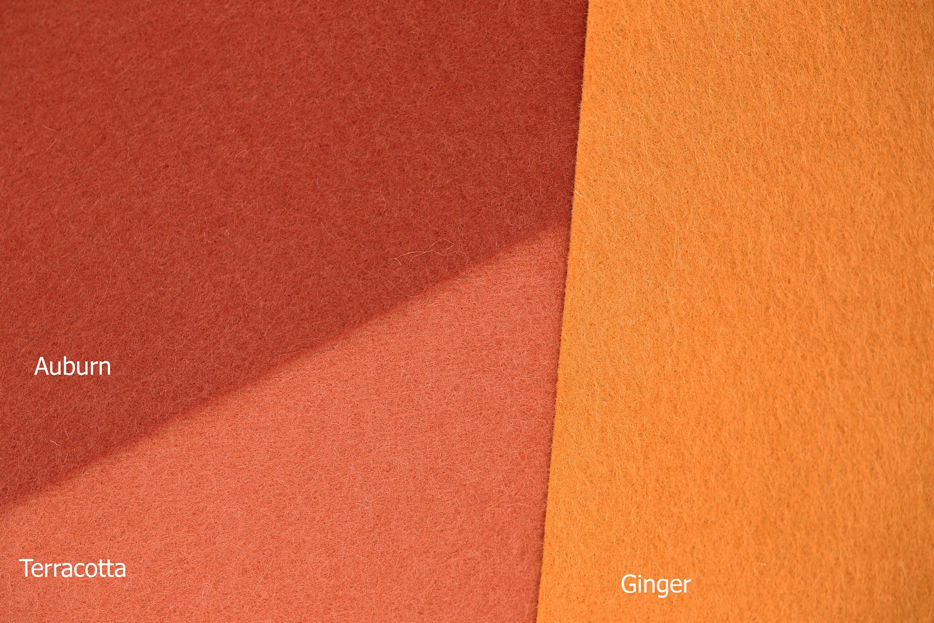 Wool Ginger 100% Wool Felt Sheet in Color GINGER - 18