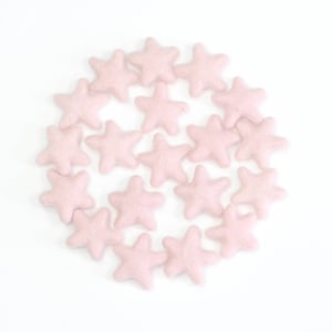 Wool Felt Stars | Pink Felt Stars | Felt Star Garland | Heavenly Pink Felts Stars | Bowl Fillers | Baby Photo Prop | Girl&#39;s Nursery Decor