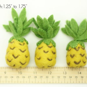 Felt Pineapples // Felt Summer Fruits // Felt Whole Pineapples image 6