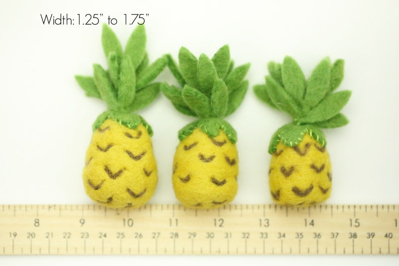 Felt Pineapples // Felt Summer Fruits // Felt Whole Pineapples image 6