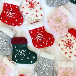 Felted Stockings | Stocking Ornament