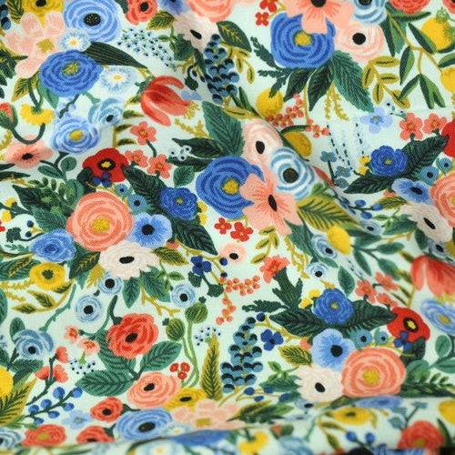 Rifle Paper Co Fabric / Wildwood Garden Party Navy / Floral - Etsy