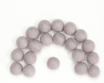 Felt Balls // DIY Garland // DIY Mobile // diy Necklace // Felt Pom Poms // Wool Beads // WISTERIA // 1 cm 1.5 cm 2 cm 2.5 cm 3 cm 4 cm