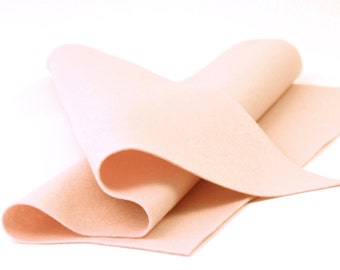 100% Wool Felt Sheet - 18" X 18" - BABY PINK - European Wool Felt - Merino Wool Felt