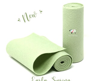 Wool Felt Roll - 100% Wool Felt in Color EARLY SPRING - 5" X 36" Wool Felt Roll