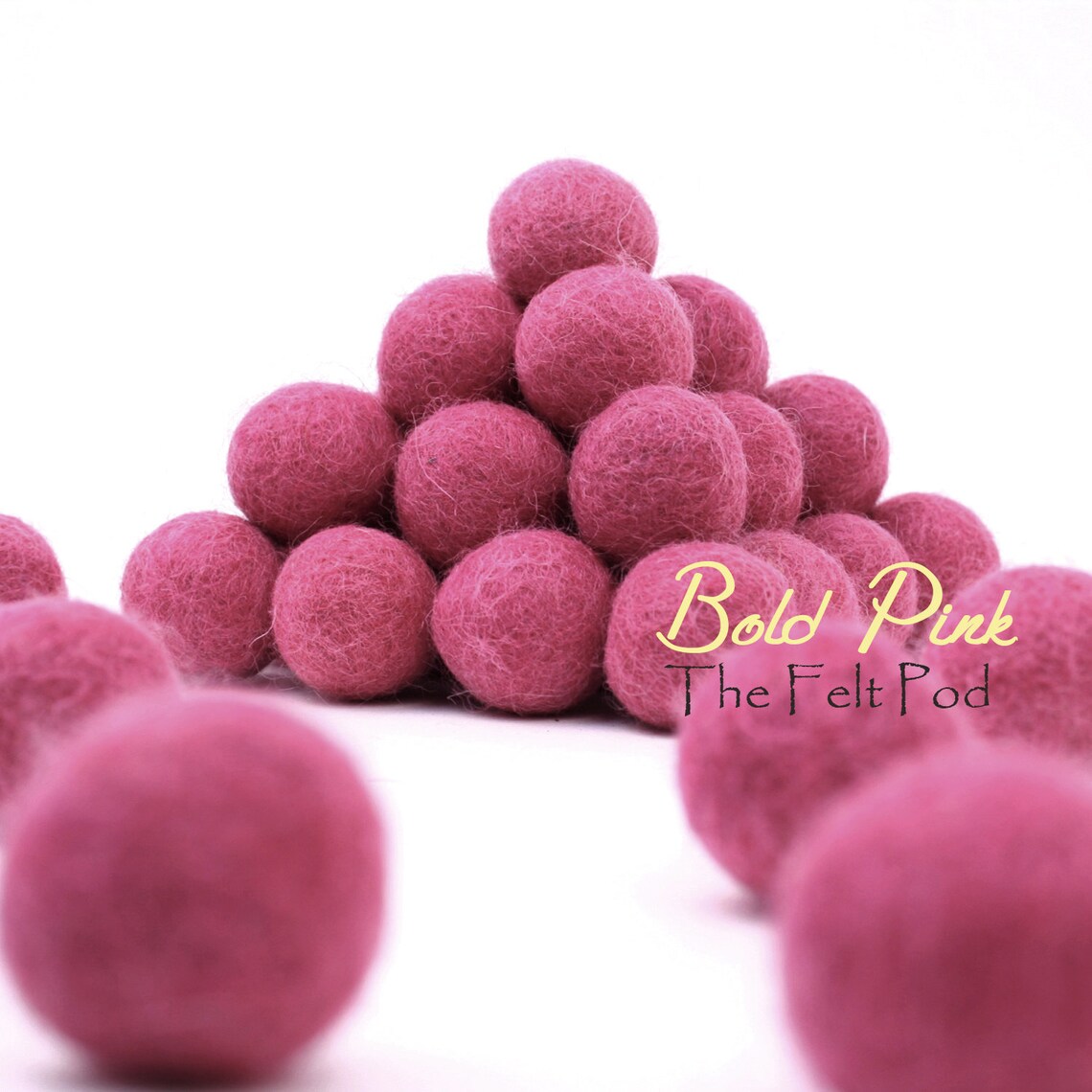 Felt Beads // Felt Ball Garland DIY // diy Mobile // diy Etsy