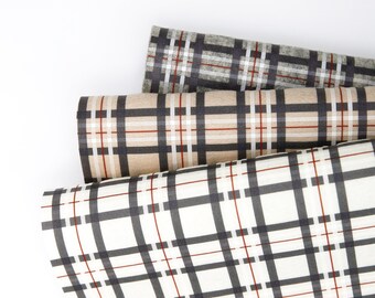 HERITAGE TARTAN Plaid Printed Wool Felt | Plaid Felt | Plaid Wool Felt | Plaid Fabric