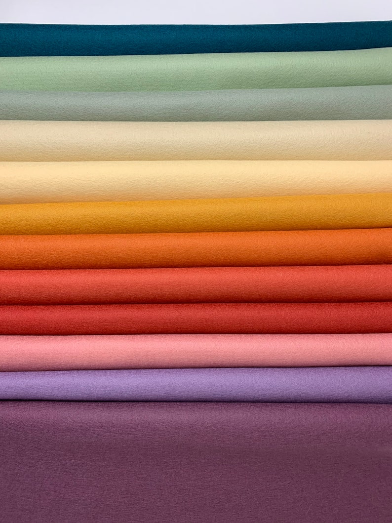 100 Percent Wool Felt Sheets 1 Sheet of 8 X 12 Felt You Pick Color Merino Wool Felt European Wool Felt image 8