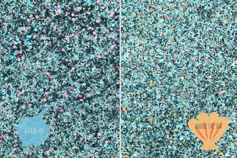 Chunky Glitter Fabric Sheet Blue Glitter DIY Glitter Bows Blue Chunky Glitter Fabric Under The Sea