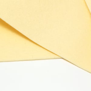 100% Wool Felt Sheet in Color VANILLA CUSTARD - 18&quot; X 18&quot; Wool Felt Sheet - Merino Wool Felt - European Wool Felt