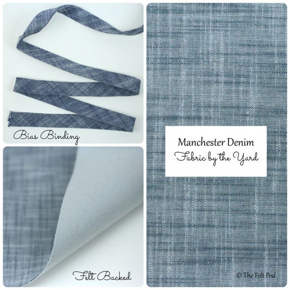 Bias Binding // Bias Tape // Manchester Denim // Robert Etsy