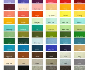 100 Percent Wool Felt Sheets -  30 Sheets of 8" X 12" Felt - You Pick Color - Felt Pack - Wool Felt Bundle