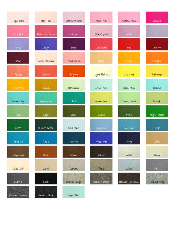 100 Percent Wool Felt Sheets -  1 Sheet of 8" X 12" Felt - You Pick Color - Merino Wool Felt - European Wool Felt