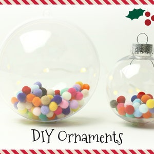 DIY Ornaments | Acrylic Ornaments | Plastic DIY Oranments | Fillable Ornaments | Transparent Oranment