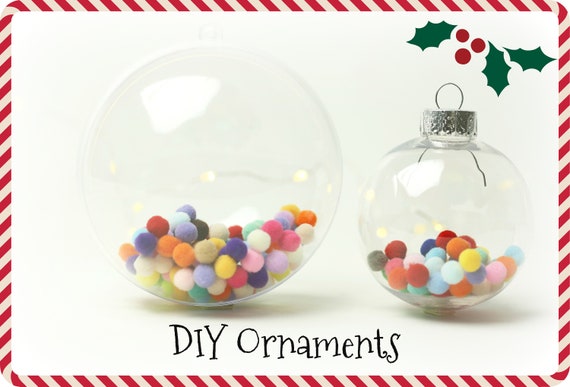 DIY Ornaments Acrylic Ornaments Plastic DIY Oranments Fillable