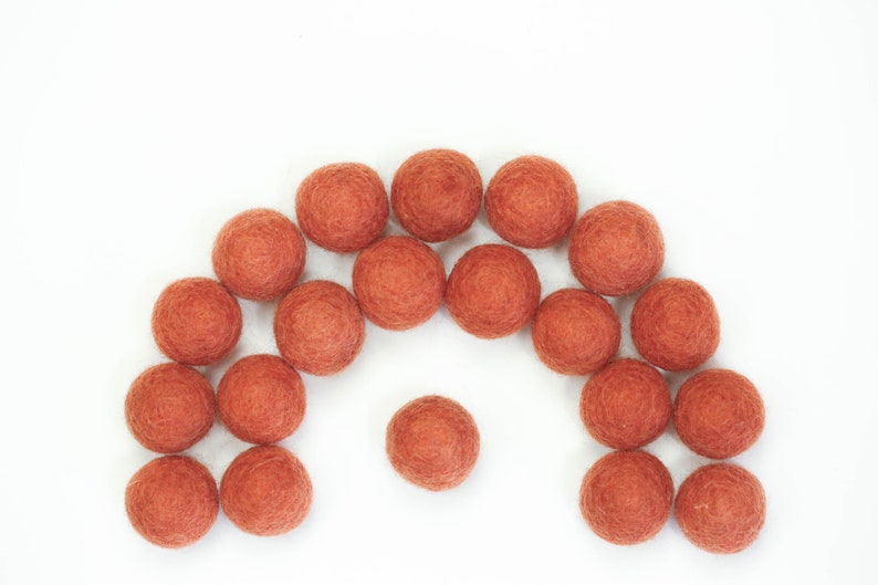 Garland DIY Felt Balls // Felt Poms // Felt Beads // Felt Garland // AUTUMN New Color image 1