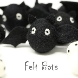 Felt Bats  | Halloween Bats | Halloween Felted Bats