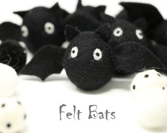 Felt Bats  | Halloween Bats | Halloween Felted Bats