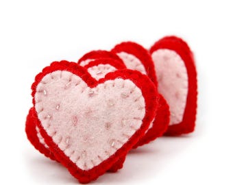 Felt Heart Cookies | Felt Sugar Cookies | Valentine Cookies | Play Food  | Waldorf Pretend Play