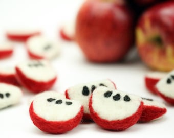 Felt Apples // Felt Summer Fruits // Felt Apple Slices