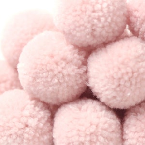 Yarn Poms -  P46 LIGHT PINK Yarn Pom Pom