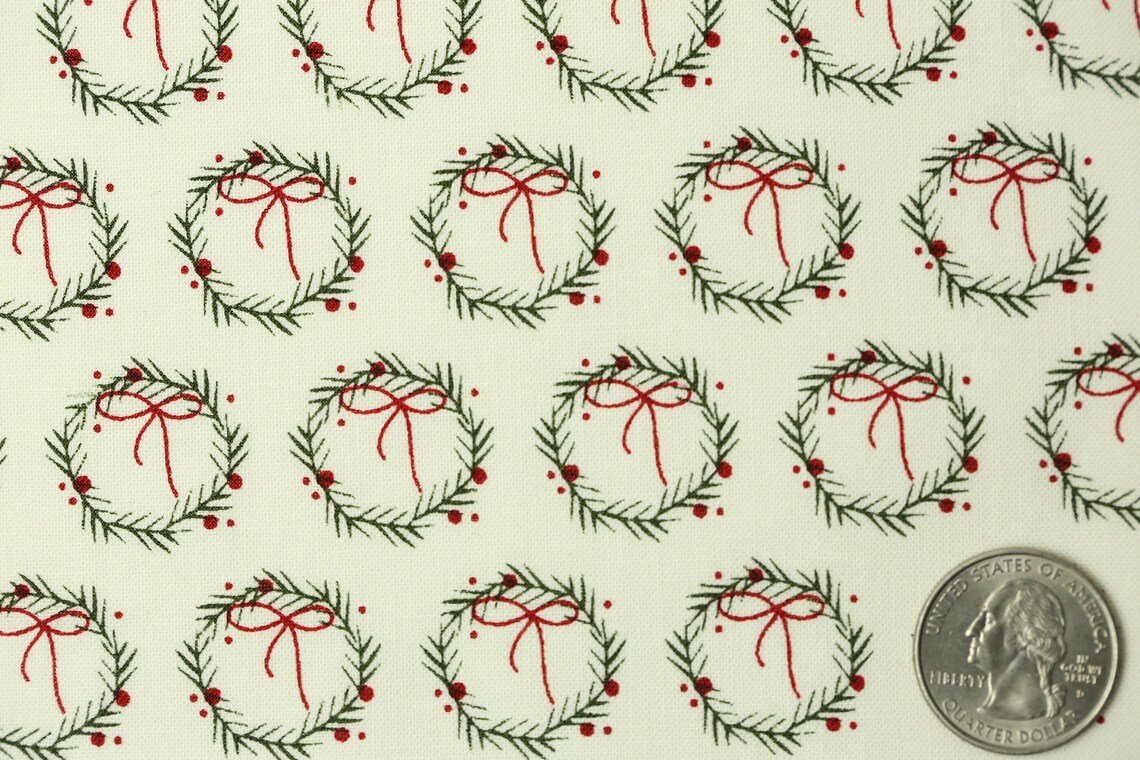 Christmas Fabric Winterberry Riley Blake Etsy