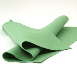 100 Percent Wool Felt Sheet in Color MINT - 18&quot; X 18&quot; Wool Felt Sheet - Merino Wool Felt - Pure Wool Felt