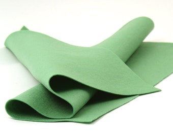 100 Percent Wool Felt Sheet in Color MINT - 18" X 18" Wool Felt Sheet - Merino Wool Felt - Pure Wool Felt