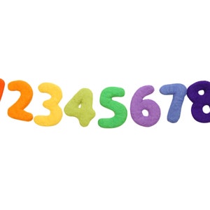 Felt Numbers 0 - 9 for Montessori Learning