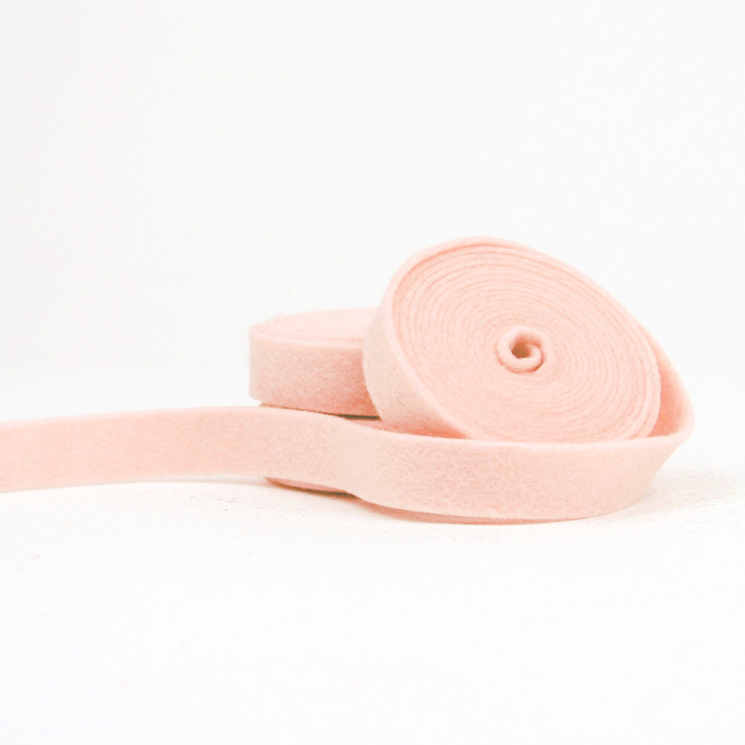 Wool Felt 100 Percent Wool Felt Ribbon in Color BABY PINK - Etsy