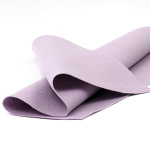 Wool Felt Sheet - 100% Wool Felt in Color LILAC- 18&quot; X 18&quot; Wool Felt - Merino Wool Felt - European Wool Felt