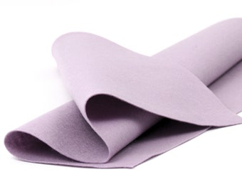 Wool Felt Sheet - 100% Wool Felt in Color LILAC- 18" X 18" Wool Felt - Merino Wool Felt - European Wool Felt