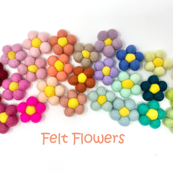 Felt Flowers | Felt Daisy | Felt Daisies